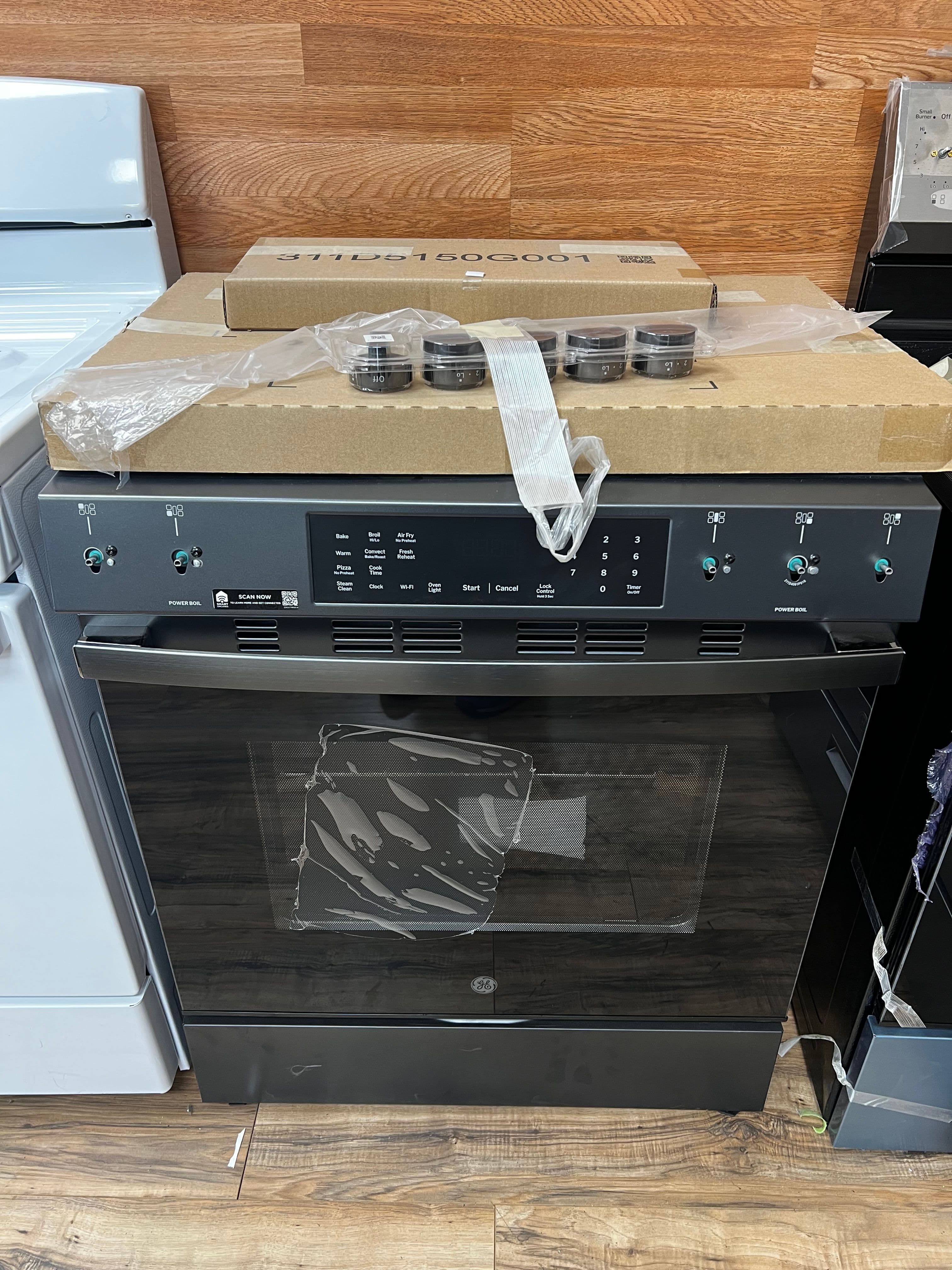 5.3 Cu. Ft. Slide-In Gas Convection Range with Steam Cleaning and EasyWash Tray - Stainless Steel