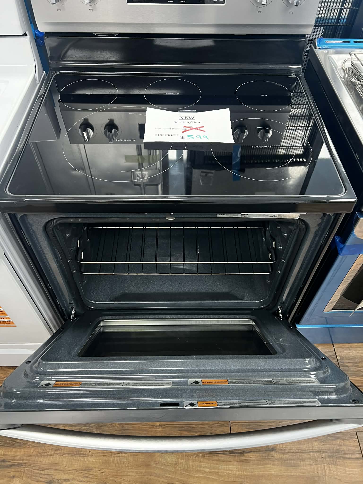 5.3 Cu. Ft. Freestanding Electric Convection Range with Air Fry - Stainless Steel