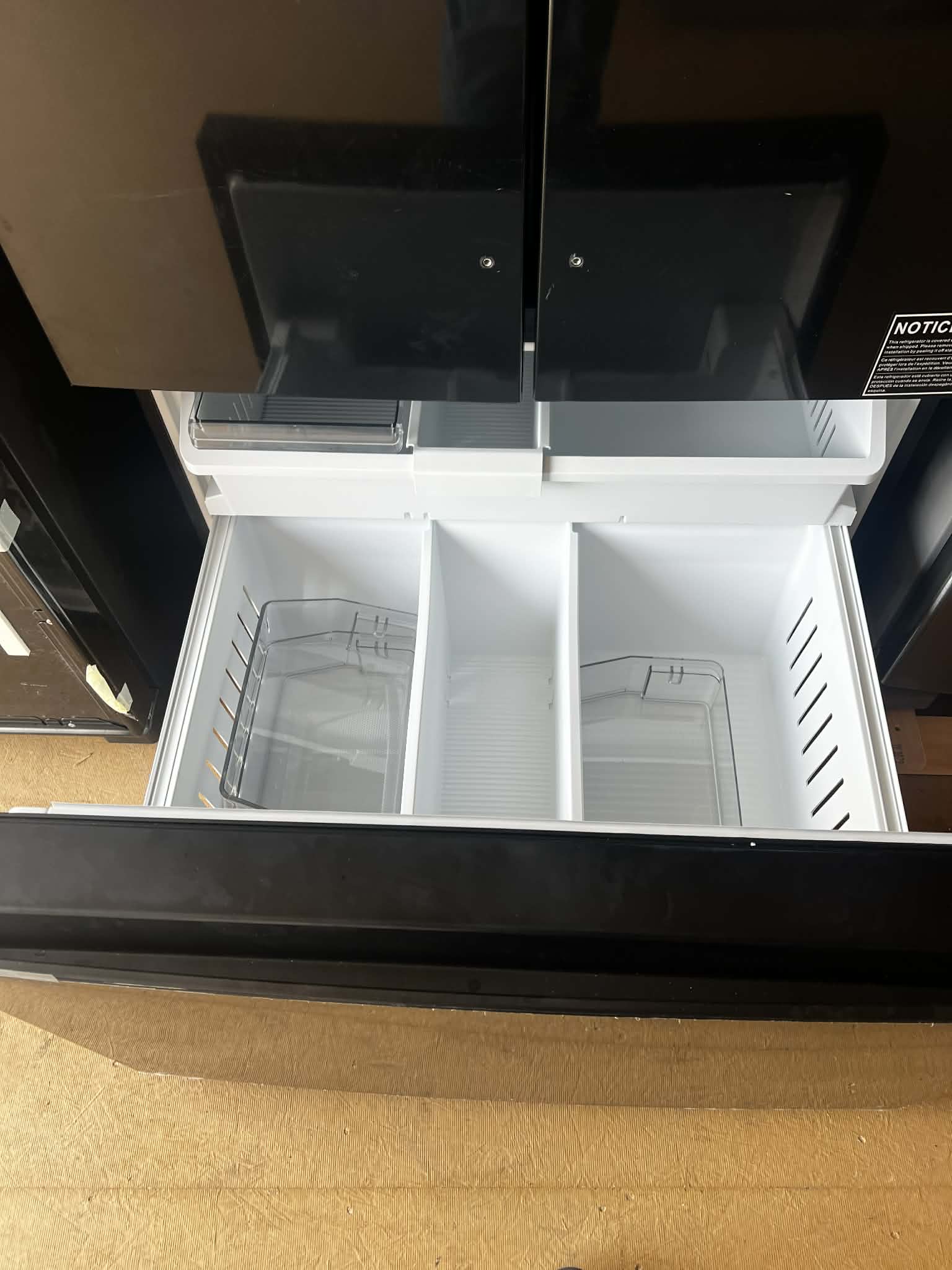 36-Inch French Door Refrigerator with Ice Maker - 31 cu. ft. - Black