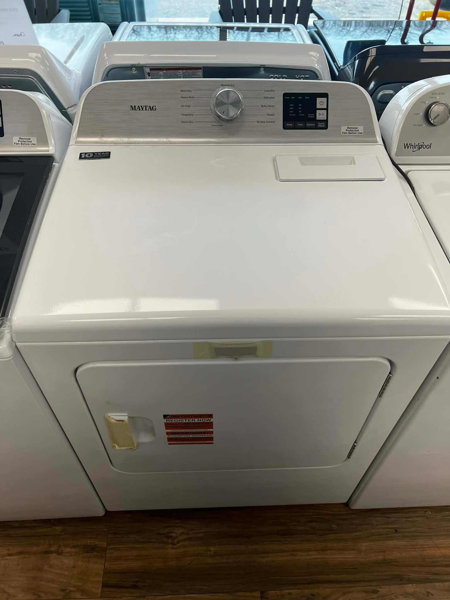 4.8 Cu. Ft. Top Load Washer with Deep Fill Option & 7.0 cu. ft. Gas Dryer