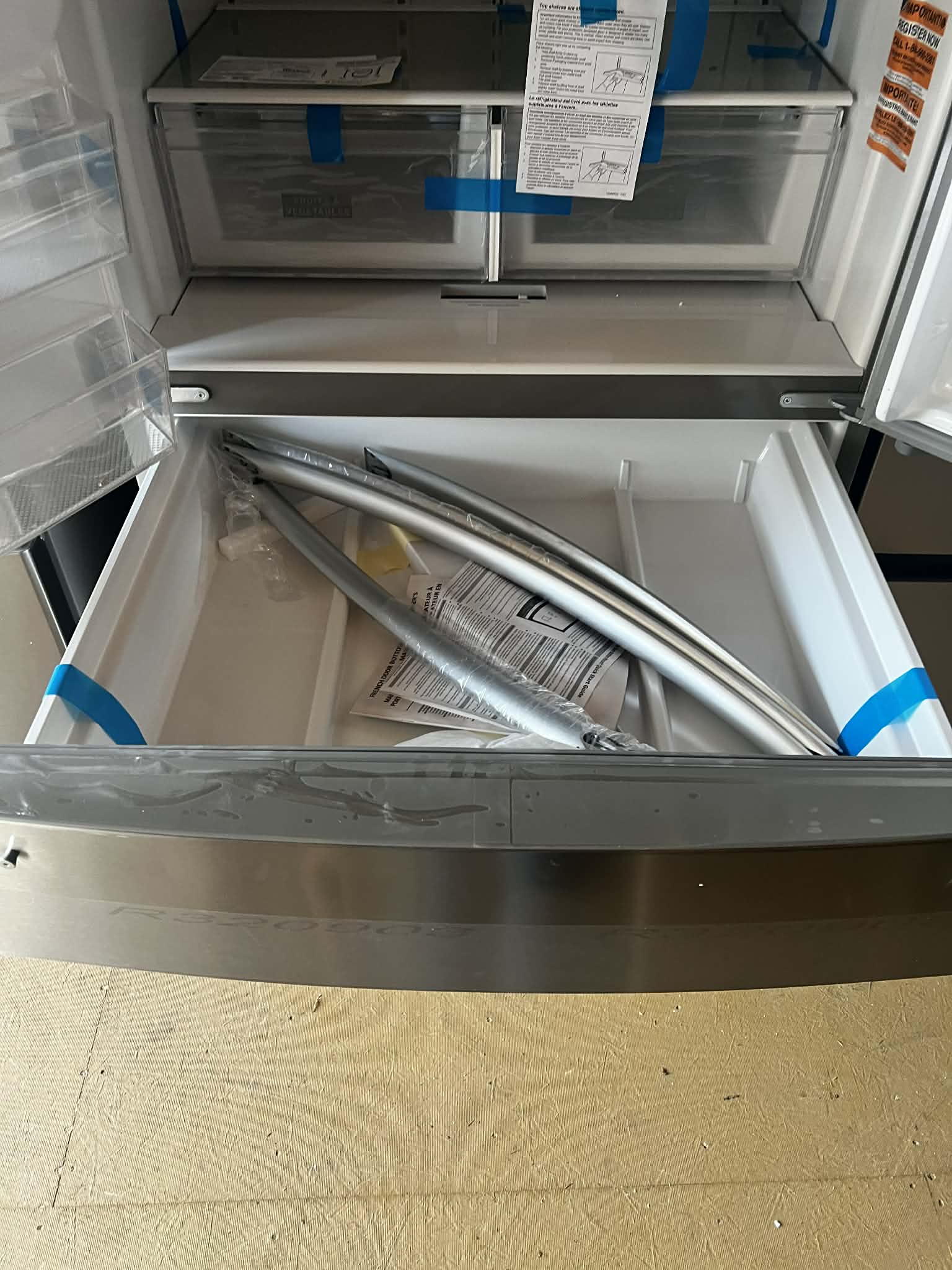 36 in. 24.5 cu. ft. Standard Depth French Door Refrigerator in Fingerprint Resistant Stainless Steel